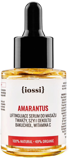Serum Iossi Amarantus ujędrniająco-liftingujące do masażu twarzy z bakuchiolem i witaminą C 30 ml (5905155510273) - obraz 1