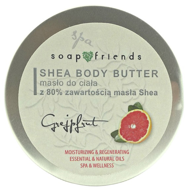 Masło do ciała Soap and Friends Shea Body Butter 80 % grejpfrut 50 ml (5903031202434) - obraz 1