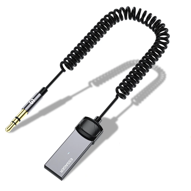 Бездротовий аудіо ресівер Essager bluetooth 5.0 / USB to 3.5 мм jack (EBT06-XW0H) - зображення 2
