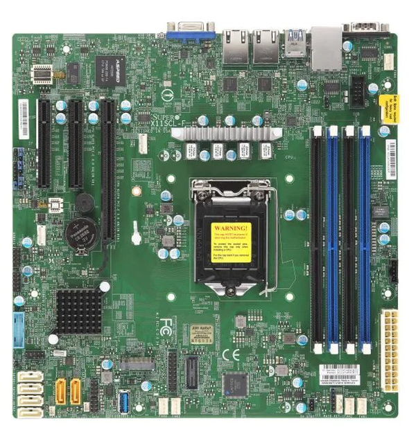 Материнська плата Supermicro MBD-X11SCL-F-O (s1151, Intel C242, PCI-Ex16) - зображення 1