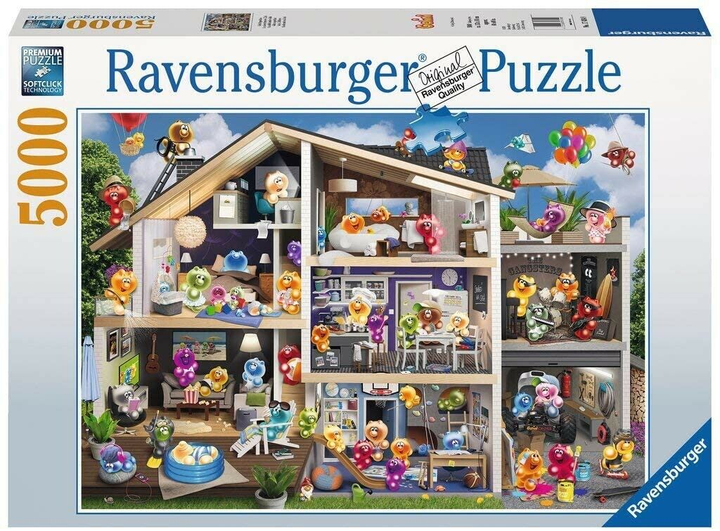 Puzzle Ravensburger Gelini Dollhouse 153 x 101 cm 5000 elementów (4005556174348) - obraz 1