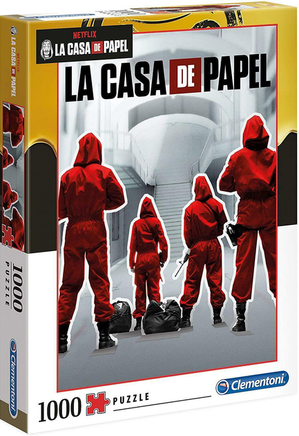 Пазл Clementoni Netflix La Casa De Papel 69 x 50 см 1000 деталей (8005125395323) - зображення 1