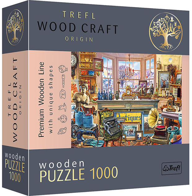 Figuralne puzzle Trefl Sklep z antykami 51.9 x 37.5 cm 1000 elementów (5900511201758) - obraz 1