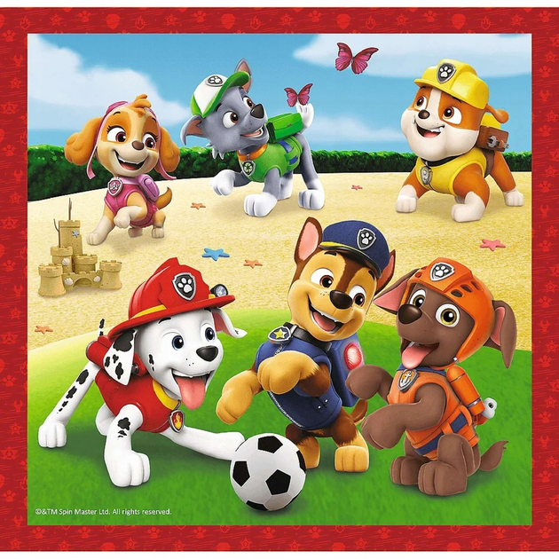 Zestaw puzzli Trefl Let's Have Fun Together Paw Patrol 3 x 106 elementów (5900511348675) - obraz 3
