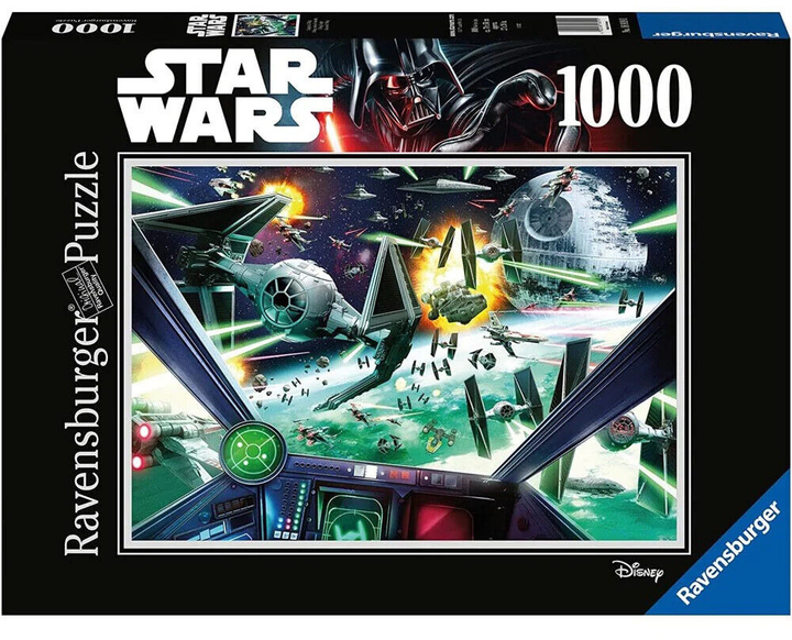 Пазл Ravensburger Star Wars X-Wing Cockpit 70 x 50 см 1000 деталей (4005556169191) - зображення 1