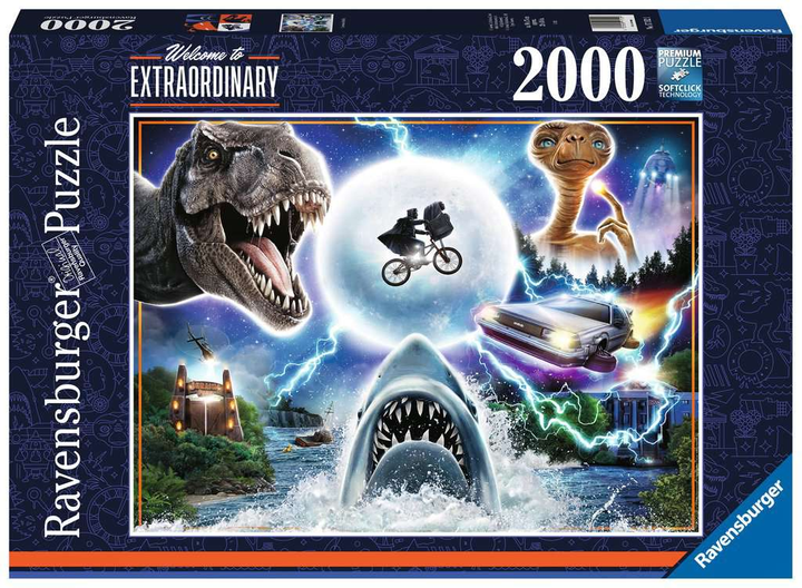 Puzzle Ravensburger Universal Amblin 98 x 75 cm 2000 elementów (4005556171521) - obraz 1