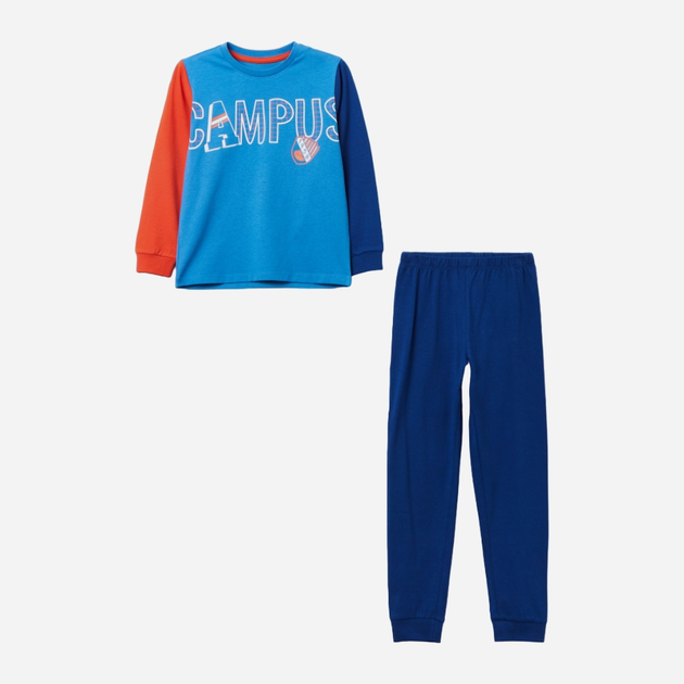 Піжама дитяча (світшот + штани) OVS 1844043 116 см Блакитна (8056781816332) - зображення 1