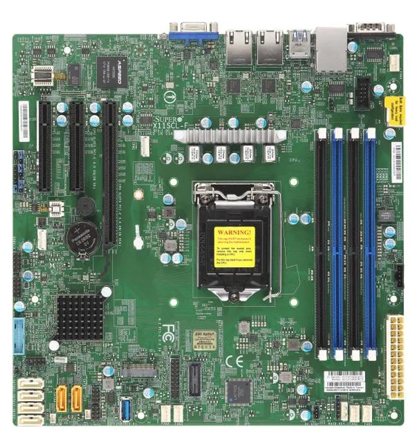 Материнська плата Supermicro MBD-X11SCL-F-B (s1151, Intel C242, PCI-Ex16) - зображення 1