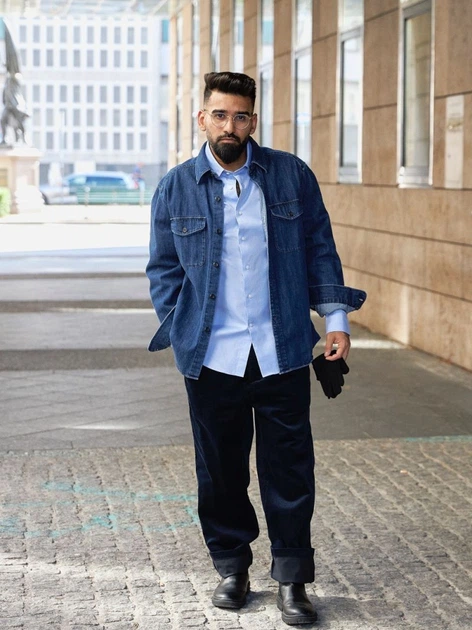 Джинсовая куртка мужская Uniqlo 694778482 XL Синяя (1159795744) - Фото 18 Джинсовая куртка мужская Uniqlo 694778482 XL Синяя (1159795744) - изображение 18