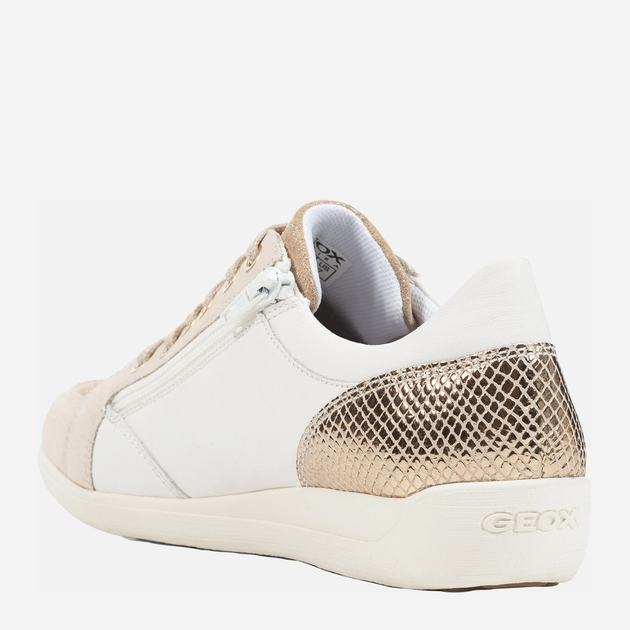 Sneakersy damskie Geox D0468H08577 40 Biały/Beżowy (8050036085122) - obraz 3