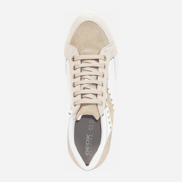 Sneakersy damskie Geox D0468H08577 40 Biały/Beżowy (8050036085122) - obraz 4