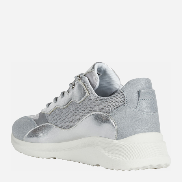 Sneakersy damskie Geox D15NXG0BN77 38 Srebrny/Szary (8050036022431) - obraz 3