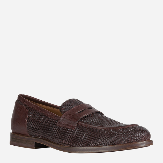 Loafersy męskie Geox U927CA09D1J 44 Bordowe (8054730376425) - obraz 2