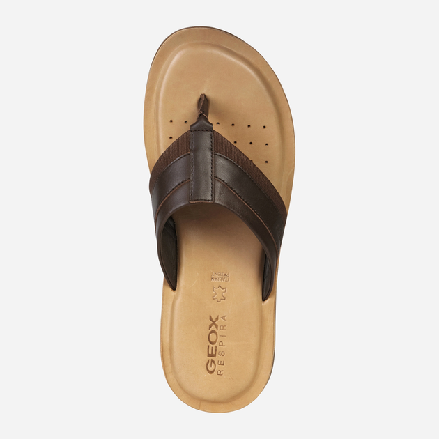 Чоловічі в'єтнамки Geox U15V1B03C10 42 Темно-кавові (8050036071316) - зображення 4