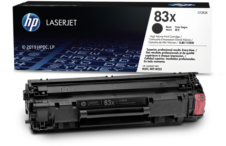 Картридж HP 83X LJ M201dw/M201n/M225dn/M225dw (CF283X) - изображение 2