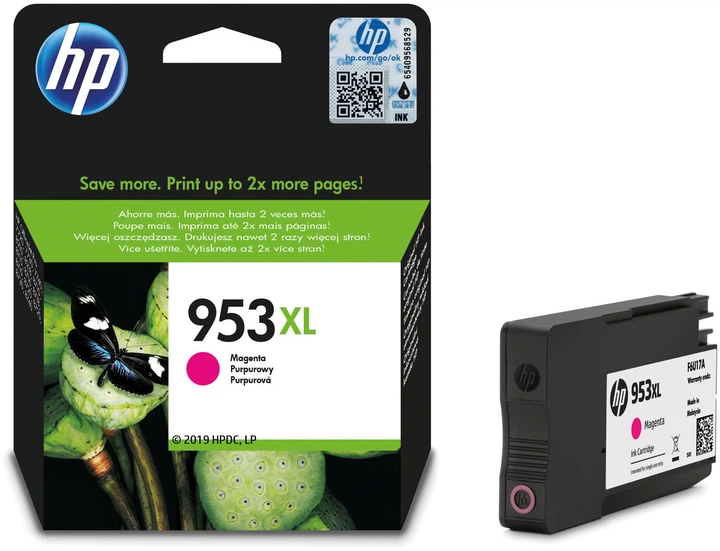 Картридж HP No.953XL Officejet Pro 8210/8710/8720/8725/8730 Magenta (F6U17AE) - Фото 2 Картридж HP No.953XL Officejet Pro 8210/8710/8720/8725/8730 Magenta (F6U17AE) - зображення 2