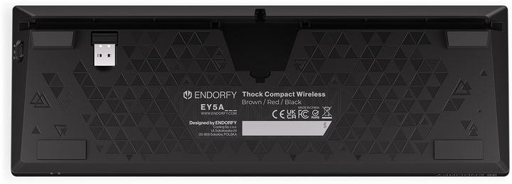 Клавіатура бездротова Endorfy Thock Compact Kailh Box Brown Wireless Black (EY5A067) - зображення 15