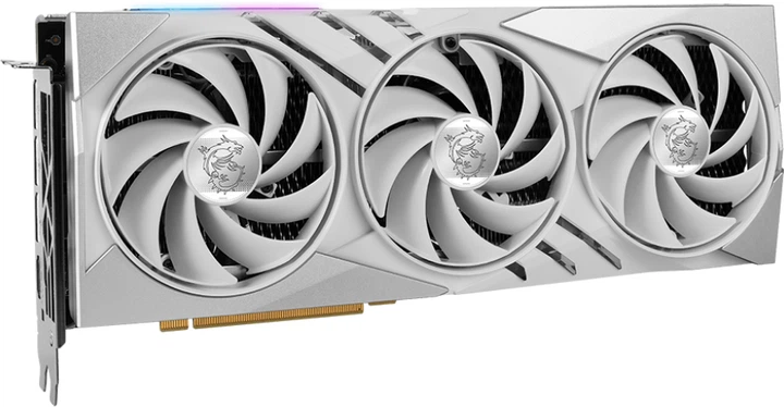 Karta graficzna MSI PCI-Ex GeForce RTX 4070 Ti Super 16G Gaming X Slim White 16GB GDDR6X (256bit) (2685/21000) (HDMI, 3 x DisplayPort) - Zdjęcie 2 Karta graficzna MSI PCI-Ex GeForce RTX 4070 Ti Super 16G Gaming X Slim White 16GB GDDR6X (256bit) (2685/21000) (HDMI, 3 x DisplayPort) - obraz 2