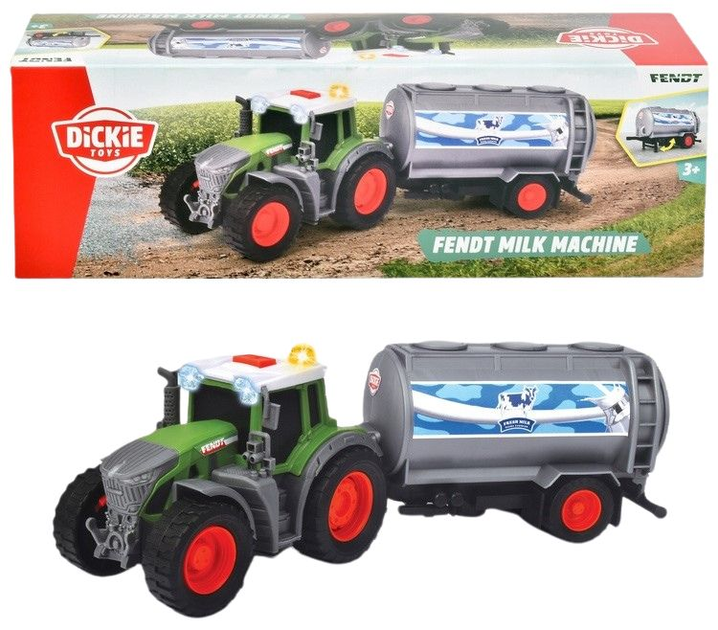 Traktor Dickie Toys Farm Fendt Milk Machine (4006333082351) - obraz 2