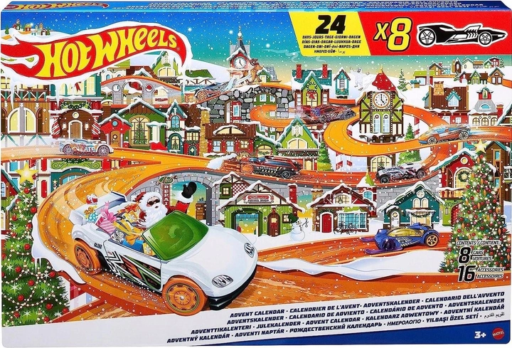 Zestaw samochodów Mattel Hot Wheels Advent Calendar z akcesoriami (194735103263) - obraz 1