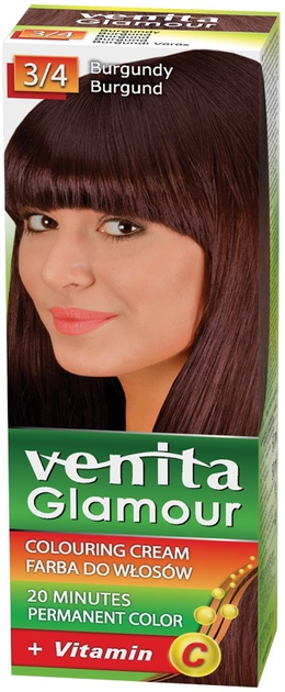 Фарба для волосся Venita Glamour 3/4 Бургунд (5902101605106) - зображення 1
