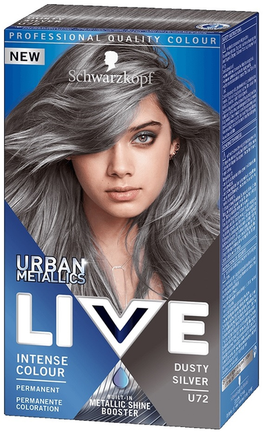 Farba do włosów Schwarzkopf Live Urban Metallic U72 Dusty Silver (9000101234138) - obraz 1