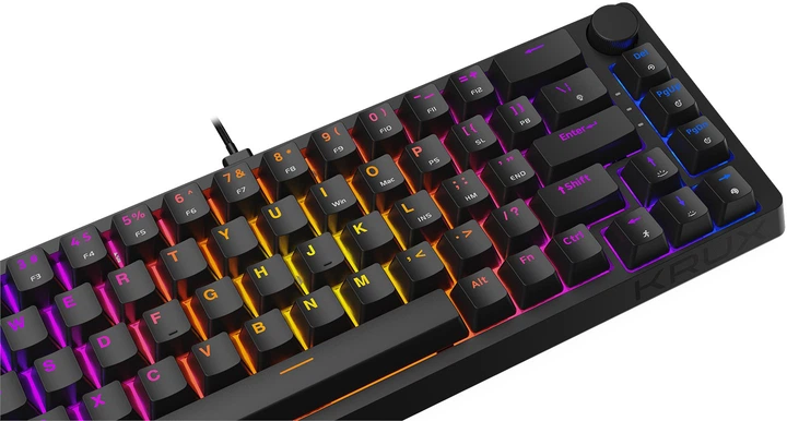Клавіатура Krux Atax 65% Pro RGB Outemu Red (KRX0126) - зображення 4