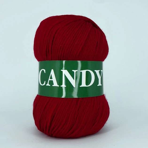 Пряжа шерстяная Vita Candy 2524 вишня - Фото 2 Пряжа шерстяная Vita Candy 2524 вишня - изображение 2