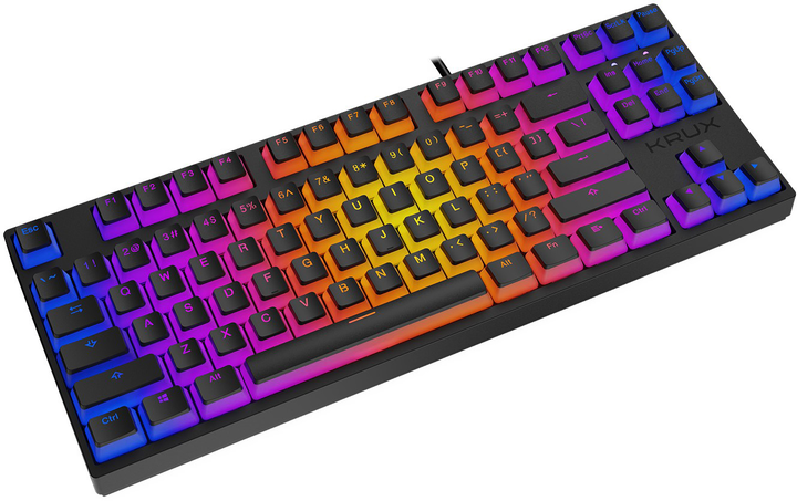 Клавіатура Krux Atax Pro RGB Pudding Outemu Black (KRX0127) - зображення 3
