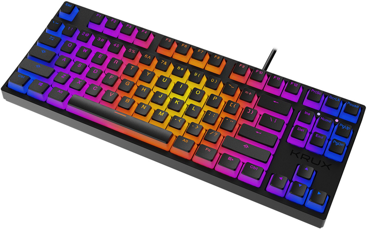 Клавіатура Krux Atax Pro RGB Pudding Outemu Black (KRX0127) - зображення 4