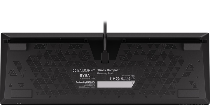 Клавіатура дротова Endorfy Thock Compact Kailh Red USB Black (EY5A071) - зображення 12