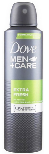 Antyperspirant w sprayu Dove Men+Care Extra Fresh 150 ml (8712561255530) - obraz 1