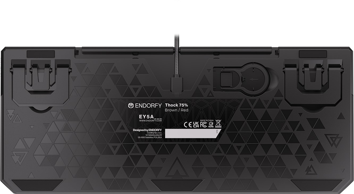 Клавіатура дротова Endorfy Thock 75% Kailh Red USB Black (EY5A076) - зображення 12