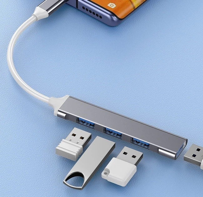 Адаптер Перехідник USB на USB 3.0 Bodasan Gray (R050724) - Фото 4 Адаптер Перехідник USB на USB 3.0 Bodasan Gray (R050724) - зображення 4