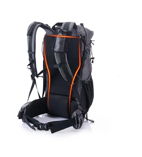 Туристический рюкзак от Naturehike Rock NH19BP095, объем 60+5л, черного цвета. - изображение 3