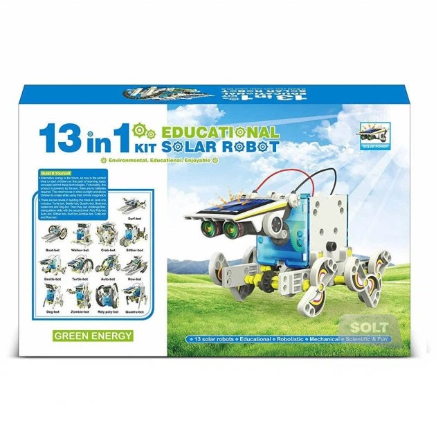 Навчальний робот-конструктор Skyset SOLAR ROBOT 13 в 1 - Фото 4 Навчальний робот-конструктор Skyset SOLAR ROBOT 13 в 1 - зображення 4