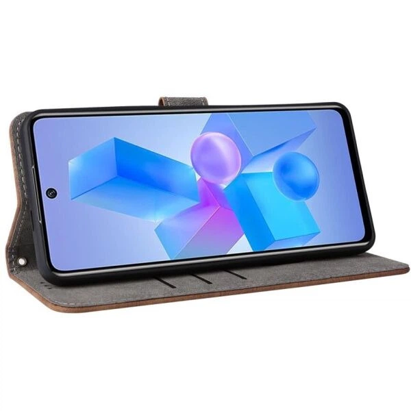 Чохол-книжка Deexe Delta Book для Infinix Hot 40 / 40 Pro - Brown - зображення 3