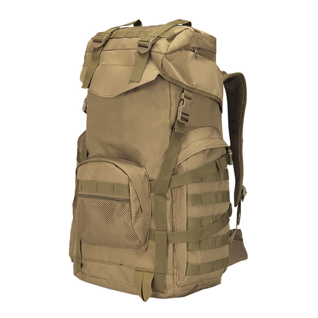 Рюкзак тактический AOKALI Outdoor A51 50L (Sand) большой многофункциональный армейский taktical - изображение 1