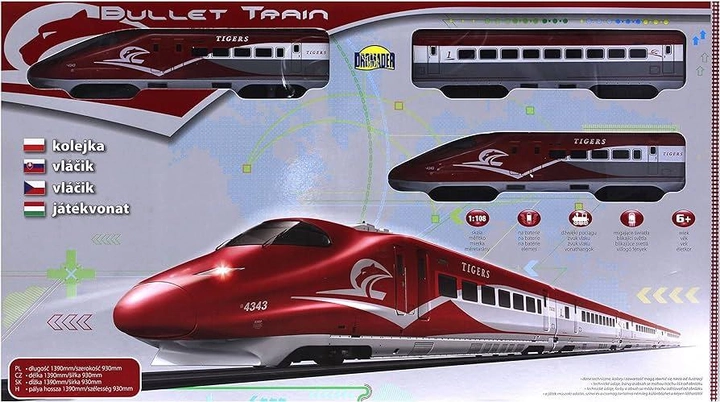 Ігровий набір Dromader Express Train 18 деталей (5900360004173) - зображення 1