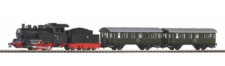 Ігровий набір Piko Starter Set Passenger Train with Steam loco PKP (4015615979333) - зображення 1