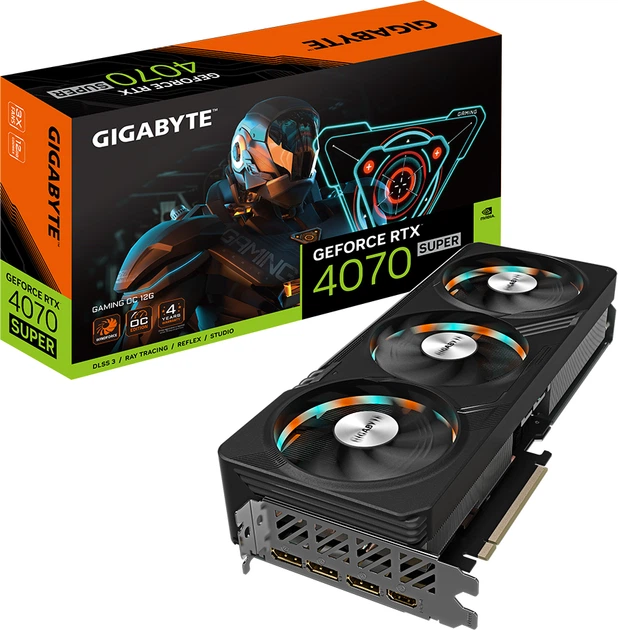 Видеокарта Gigabyte PCI-Ex GeForce RTX 4070 Super Gaming OC 12G