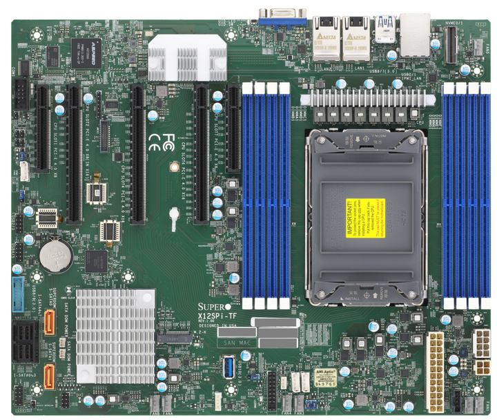 Материнська плата Supermicro MBD-X12SPI-TF-O (s4189, Intel C621A, PCI-Ex16) - зображення 1