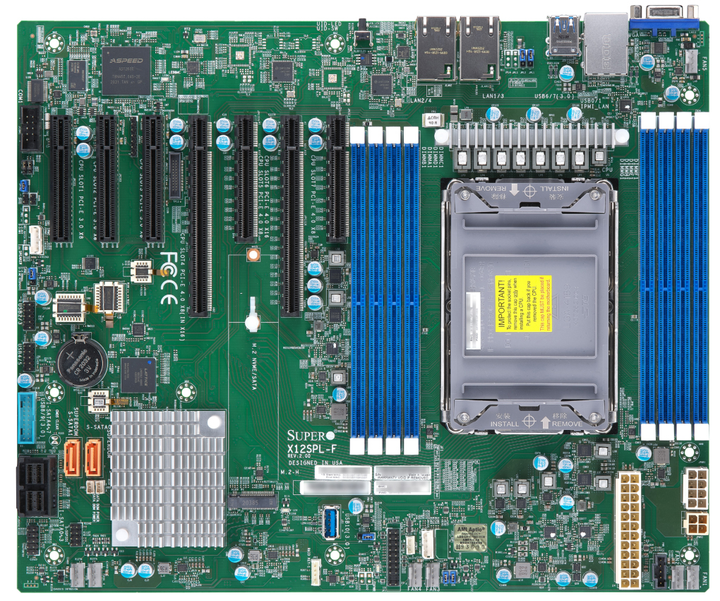 Материнська плата Supermicro MBD-X12SPL-F-O (s4189, Intel C621A, PCI-Ex16) - зображення 1