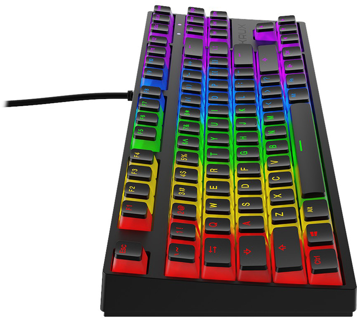 Klawiatura Krux Atax PRO RGB Pudding Gateron Yellow (KRX0129) - obraz 7