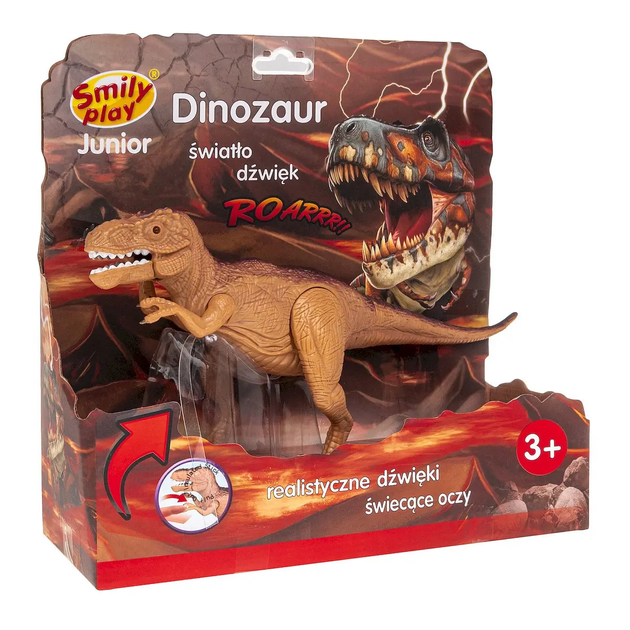 Інтерактивний динозавр Smily Play Тиранозавр зі світлом і звуком (5905375839802) - зображення 1