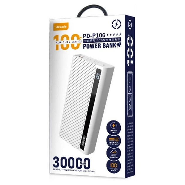 Универсальная мобильная батарея Proda PD-P106 30000mAh White (PD-P106-WH) - изображение 5