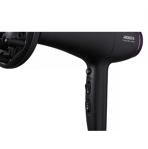Фен с диффузором Ardesto Violet PRO 1850-2200Вт 2 скорости 3 температурные режима черный (HD-Y222PRO) - изображение 5
