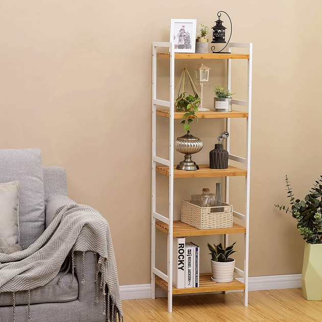 Стеллаж в ванную комнату Loft_Apartament 45х 31,5 х 142 см натуральный ...