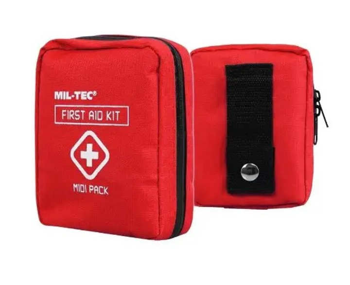 Аптечка тактична червона першої допомоги MIL-TEC Midi Pack 16025910 - зображення 1