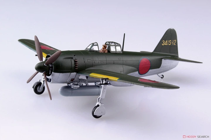 Сборная модель 1/72 самолет N1K1-Ja Shiden Model 11 Ko Aoshima 066003 - изображение 2
